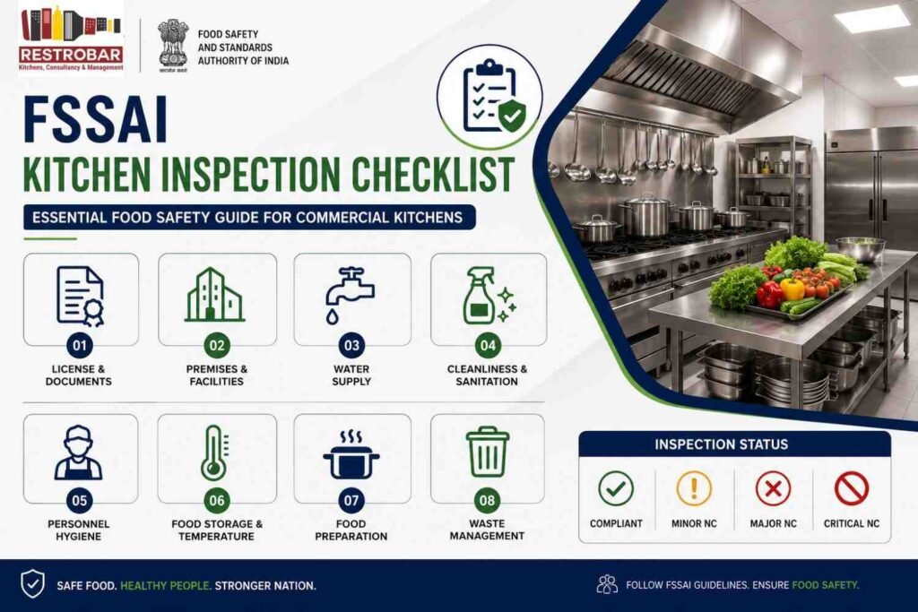 FSSAI Kitchen Inspection Checklist for Commercial Kitchens